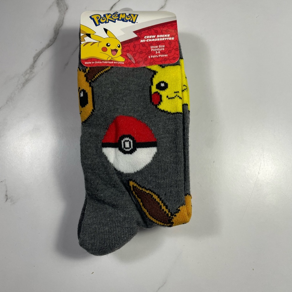 Pokémon Socks with Pikachu and Poké Balls